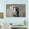 Vintage Vintage Ik Hou Van New York Schilderij