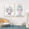 Vintage Marilyn Monroe Kauwgom Schilderij