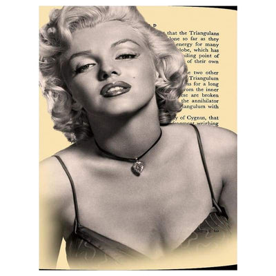 Vintage Marilyn Monroe Zwart-Wit Schilderij