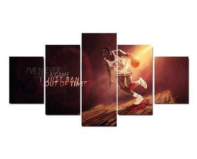 Vintage Michael Jordan Zwart-Wit Schilderij