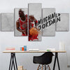 Vintage Michael Jordan Zwart-Wit Schilderij