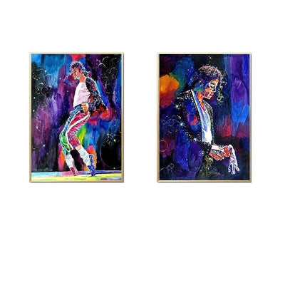 Vintage Schilderij Michael Jackson Schilderij