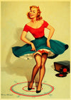 Vintage Pin-Up Schilderij