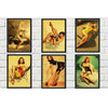Vintage Pin-Up Schilderij