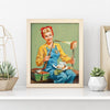 Vintage Retro Pin-Up Tafel