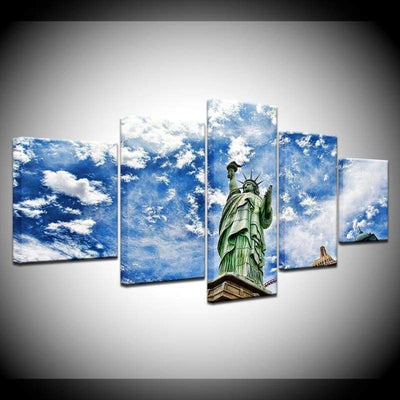 Vrijheidsbeeld New York Vintage Schilderij