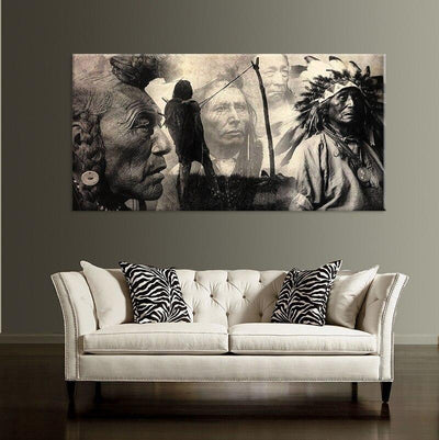 Vintage Schilderij In Indiase Stijl