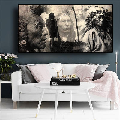 Vintage Schilderij In Indiase Stijl