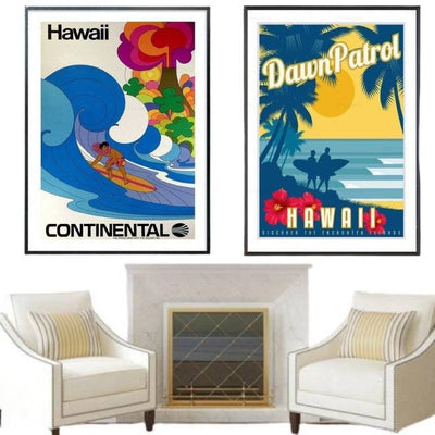 Vintage Surf Schilderij