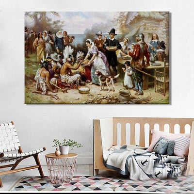 Vintage Thanksgiving-Bord