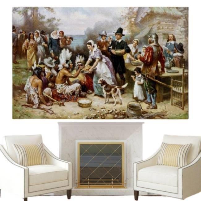 Vintage Thanksgiving-Bord
