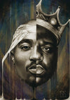 Vintage Schilderij Van Tupac Biggie