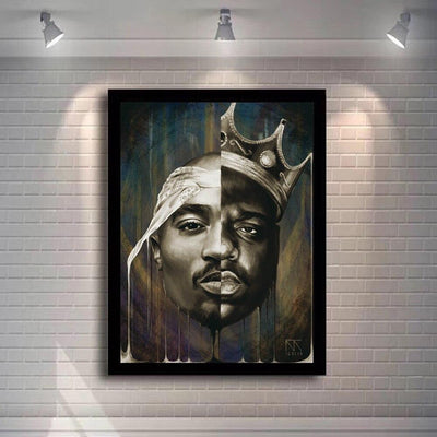 Vintage Schilderij Van Tupac Biggie