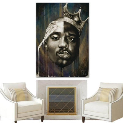 Vintage Schilderij Van Tupac Biggie
