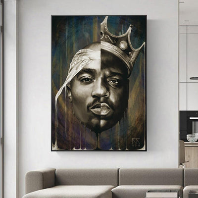 Vintage Schilderij Van Tupac Biggie