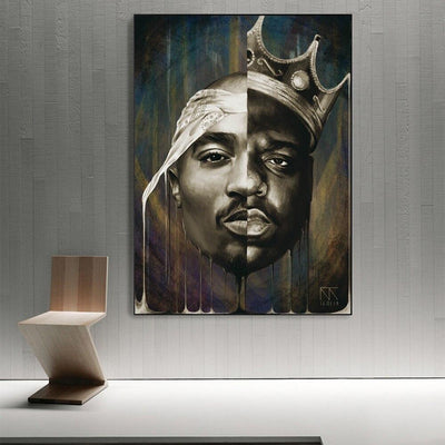 Vintage Schilderij Van Tupac Biggie