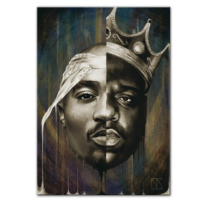 Vintage Schilderij Van Tupac Biggie