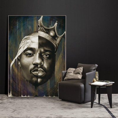 Vintage Schilderij Van Tupac Biggie