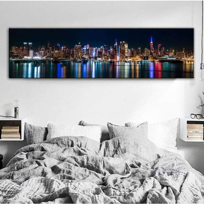 Vintage Schilderij Van De Stad New York