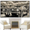 Vintage Woonkamer Schilderij