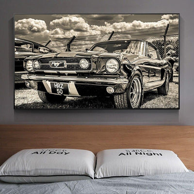 Vintage Woonkamer Schilderij