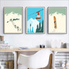 Vintage Ski-Schilderij