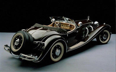 Vintage Schilderij Oude Auto