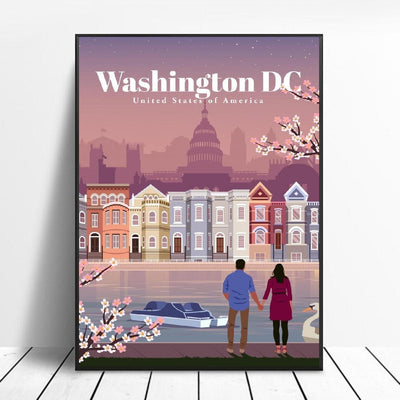 Het Vintage Schilderen Van Washington