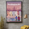 Het Vintage Schilderen Van Washington