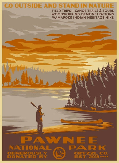 Vintage Yellowstone-Schilderij