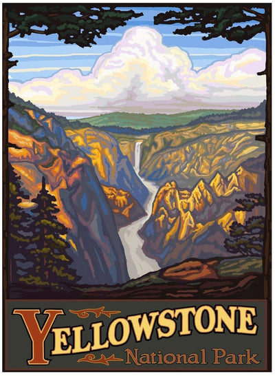 Vintage Yellowstone-Schilderij
