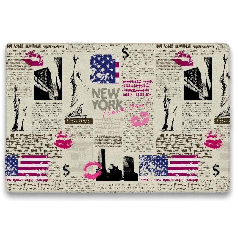 Vintage New York Deco Vloerkleed