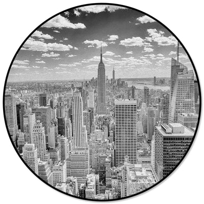 New York Rond Vintage Vloerkleed