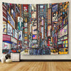 Vintage Trompe L'Oeil Wandtapijt New York