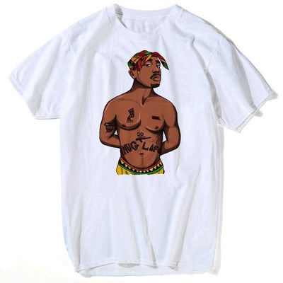 Vintage 2pac-T-Shirt Voor Heren