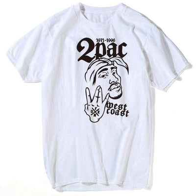 Vintage 2pac-T-Shirt Voor Heren