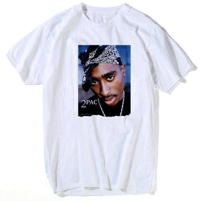 Vintage 2pac-T-Shirt Voor Heren
