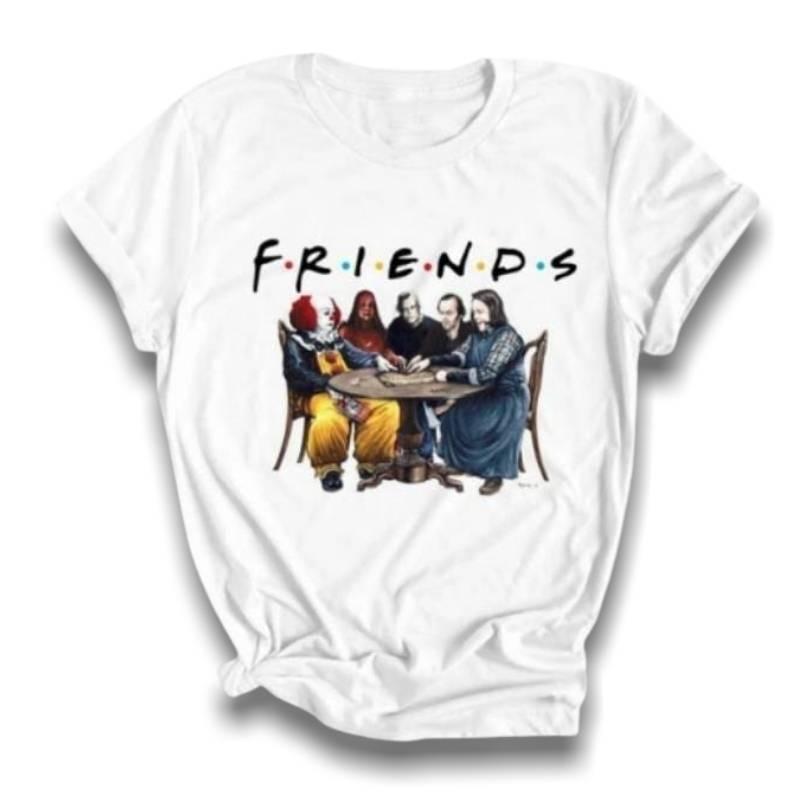 Vintage Friends-T-Shirt Voor Dames