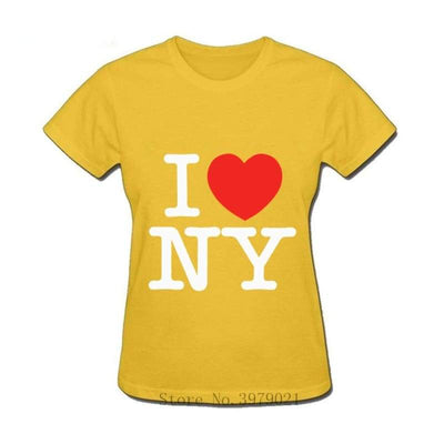 Vintage L Love New York-T-Shirt Voor Dames