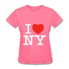 Vintage L Love New York-T-Shirt Voor Dames