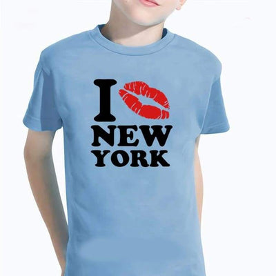 Vintage L Love New York T-Shirt Voor Meisjes