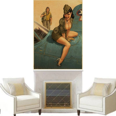 Amerikaanse WW2 Pin-Up Stickers